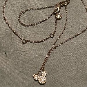 Rose Gold Mickey Mouse Silhouette